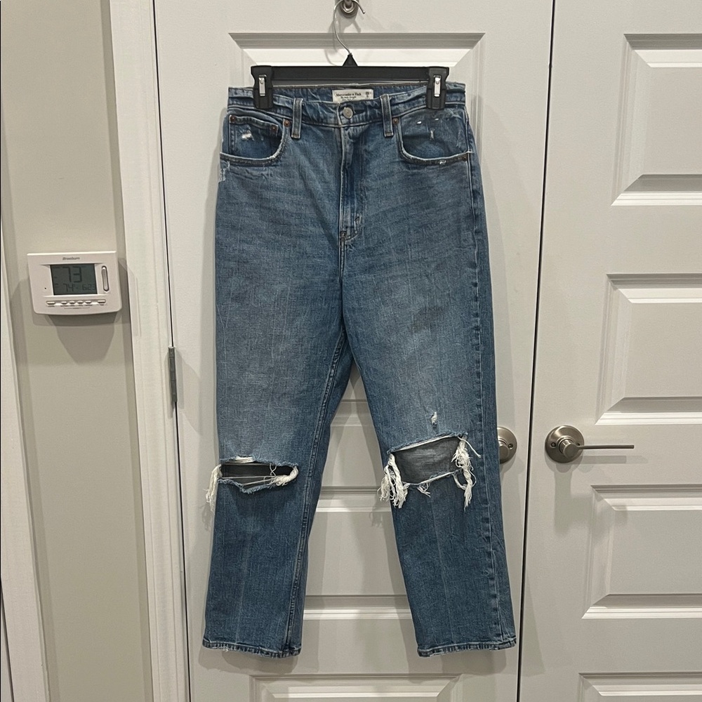 Abercrombie & Fitch Men's Ripped Blue Jeans